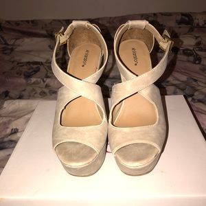 Xhilaration Open Toe Wedge
